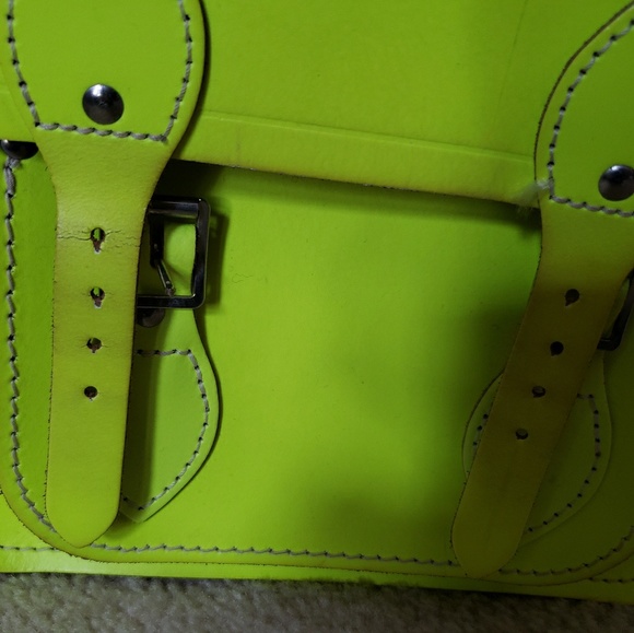 Cambridge satchel yellow fluoro 11" - Picture 3 of 4